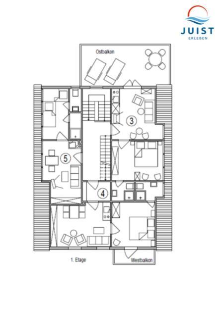 Haus Deichgraf 173 - Wohnung 3 ยูอิสท์ ภายนอก รูปภาพ
